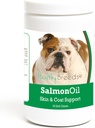 Hierbas saludables Bulldog Salmón Aceite de pólvora suave 90 Conde