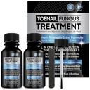 Tratamiento Toenail Fungus Extra Strength 2pcs x 30ml, Tratamiento de uñas de hongos, Tratamiento de hongos de uñas para uñas, tratamiento de hongos de uñas extra fuerza para uñas dañadas y decoloración.