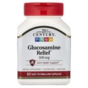 Alivio de Glucosamina del siglo XXI, 500 mg, 60 cápsulas fáciles de absorber
