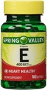 Valle de primavera - Vitamina E 400 UI, Soluble de agua, 100 Softgels