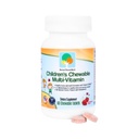 Raise Them Well Tasty Chewable Kids Multivitamin, All-Natural Colores, Flavors & Sweeteners, Daily Essential Vitamins for Children, Easy-to-Chew Vitamins, Strawberry