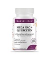 Body Kitchen Mega NAC (N-Acetyl Cysteine) 600 mg con Quercetin, soporta la salud respiratoria y la función inmunológica y promueve el hígado y el riñón Detox, Veggie Caps, (Pack of 1)