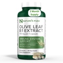 La hoja de oliva push Super Potent de la naturaleza 8:1 Extracto 20% Oleuropein 750mg Cápsula Immune System, Skin y Heart Health Support Vegan Non-GMO USA cGMP Gluten Free Antioxidants 60 Cápsulas 2 Month Supply