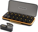 Organizador semanal de píldoras 2 veces al día - Pill Case Am Pm - Travel Pill Box 7 días Portable Daily Vitamin Container Aesthetic Medicine Dispenser With 7 Separate Compartments Morning Night Supplement Holder
