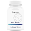 Mind Renew - Made in The USA - Brain Supplement for Memory and Focus - Support Vitality and Energy, 60 cápsulas
