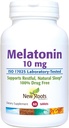 NUEVAS ROOTS HERBAL Suplemento para el sueño ← Melatonina pura 10 mg (60 Tabletas - 3 Meses Supply), Formando no Hábito, Ayuda Natural para el sueño, No GMO