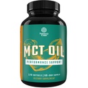 C8 MCT Oil Softgels - Triglicéridos de cadena media MCT Suplemento de aceite de coco con Triglic/Capric Triglicéridos para escultura corporal, energía mejorada y resistencia - suplementos de ceto para pérdida de peso - 120 Ct